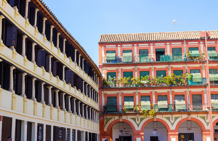 Famous Plaza de la Corredera from the year 1683 in Cordoba, Spainのeditorial素材