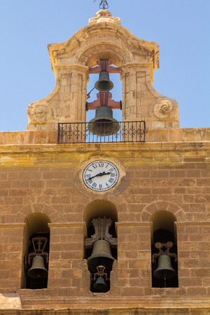 Cathedral of the Incarnation bell in Almeria Spainの写真素材