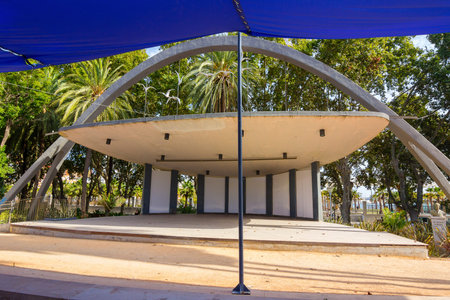 small stage in a parkの写真素材