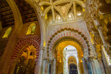 Beautiful architecture Arab Mosque of Cordoba, Spainのeditorial素材