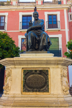 bronze statue of Ivan Martinez Montanesのeditorial素材