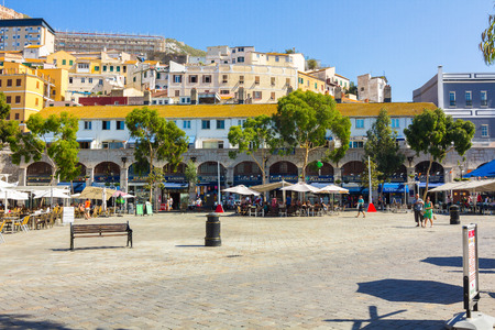 Grand Casemates Square, Gibraltar, Spainのeditorial素材