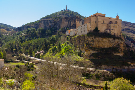 Old restored convent of Cuenca, Spainの写真素材