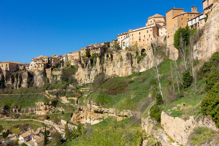 mountains and valleys of the Cuenca region, Spainの写真素材