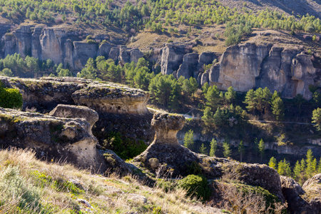 mountains and valleys of the Cuenca region, Spain
