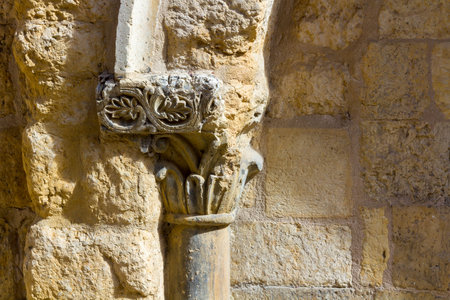 Religious architectural details in a church