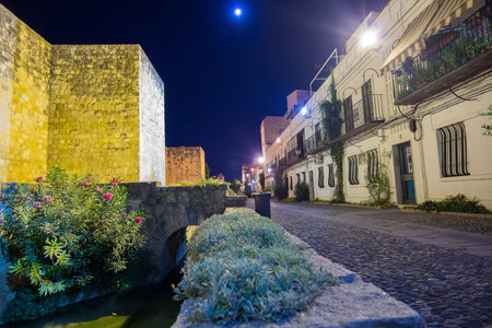 Typical nice clean city streets Cordoba, Spainの写真素材