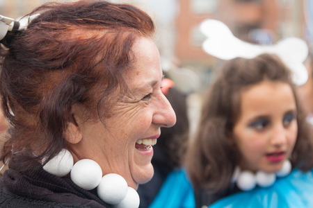 MADRID, SPAIN - February, 10: Carnival festivities with groups of people disguised on February, 10, 2017 in Madrid, Spainのeditorial素材