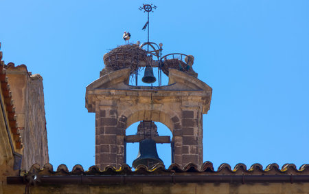 Bell Tower of the old churchの写真素材