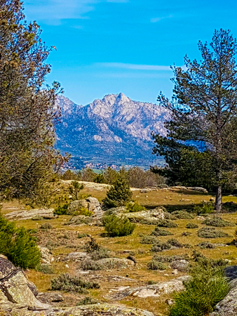 Views of the Yelmo peak in Madrid, Spainの写真素材