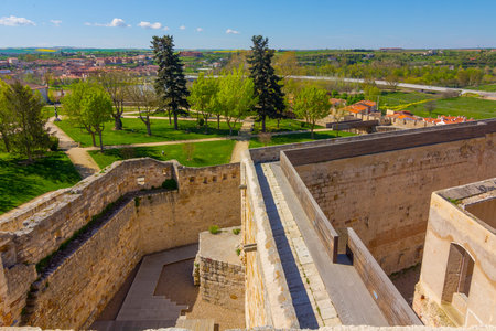 historical and ancient castle of Zamora, Spainのeditorial素材