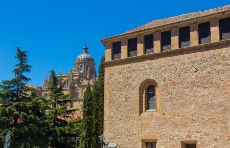 Typical buildings of the city of salamanca, spainのeditorial素材