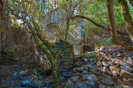 Abandoned village in the Pyrenees, Janovas, Spainの写真素材