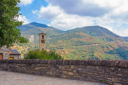 Small village in the natural park of Ordesa in the Pyrenees, Huesca, Spain
