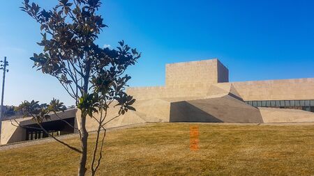 Avila, Spain; 08/21/2018: Lienzo Norte exhibition and congress centerの写真素材