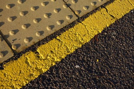 Yellow Lineの写真素材