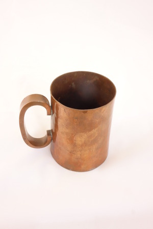 Copper Mug on White Backgroundの写真素材