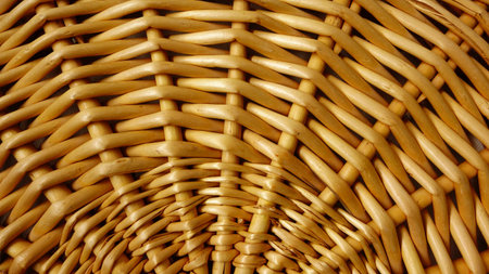 Willow Basket Lid Detailの写真素材