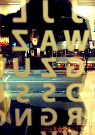 window thru the streetのeditorial素材