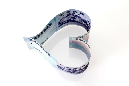 heart shape nt dollarの写真素材