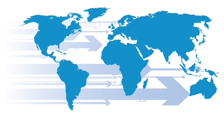world arrow backgroundのイラスト素材