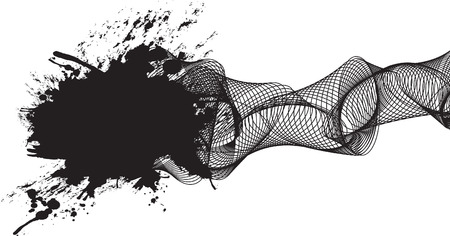 swirling splashのイラスト素材