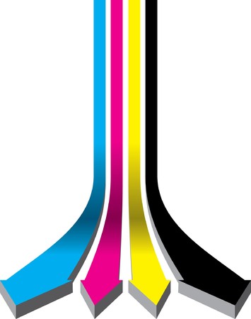 cmyk linesのイラスト素材