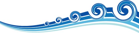 abstract wavesのイラスト素材