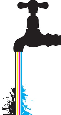 cmyk tapのイラスト素材
