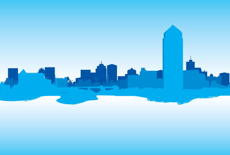 cityscapeのイラスト素材