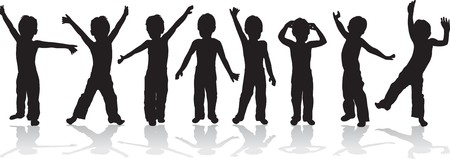 children playingのイラスト素材