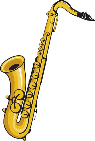saxophoneのイラスト素材