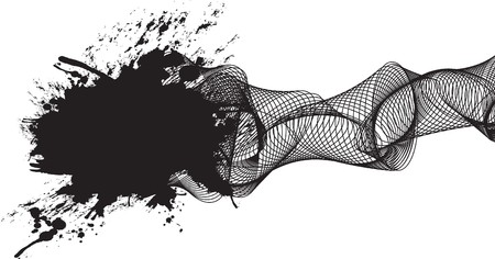 splash swirlのイラスト素材