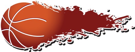 hot basketballのイラスト素材
