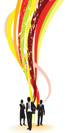 abstract business people backgroundのイラスト素材
