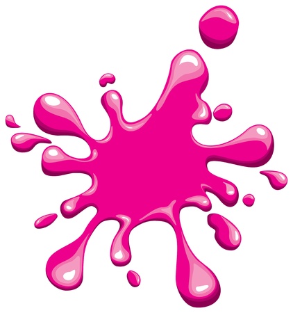 pink splodgeのイラスト素材