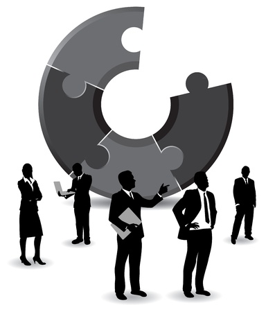 businesspeople backgroundのイラスト素材