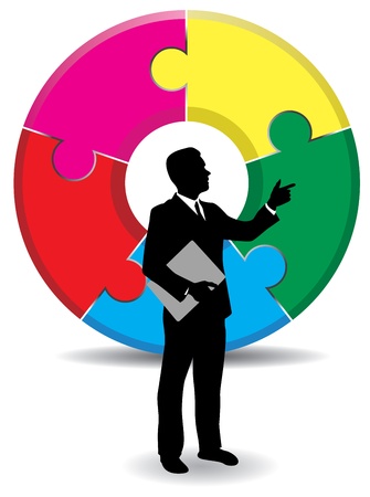businessman backgroundのイラスト素材
