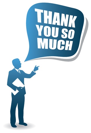 business man speech bubbleのイラスト素材