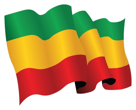 ethiopian flagのイラスト素材