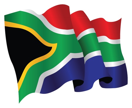 south african flagのイラスト素材