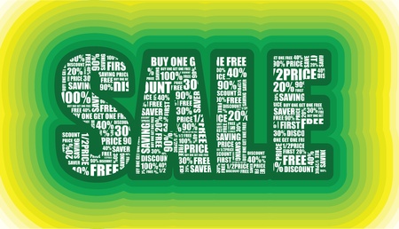 layers of a sale signのイラスト素材