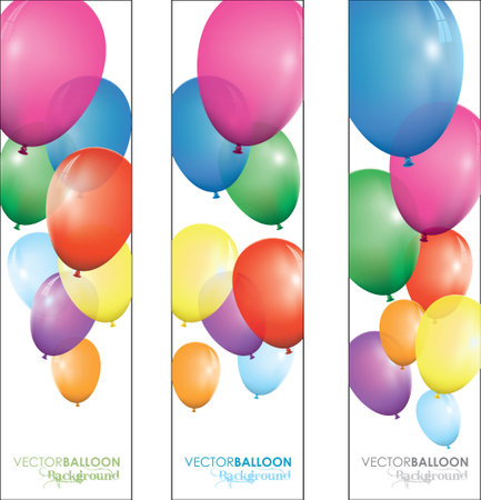 balloon bannersのイラスト素材