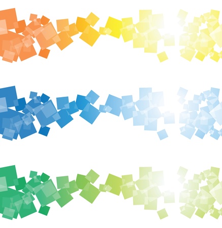 abstract square bannersのイラスト素材