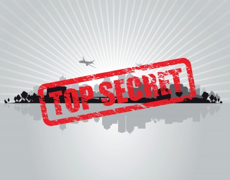 top secret cityscape backgroundのイラスト素材