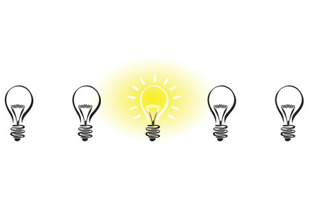 light bulb ideaのイラスト素材