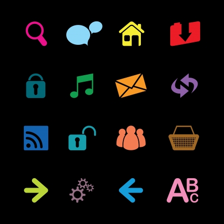 set of web iconsのイラスト素材