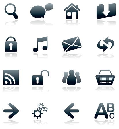 set of web iconsのイラスト素材