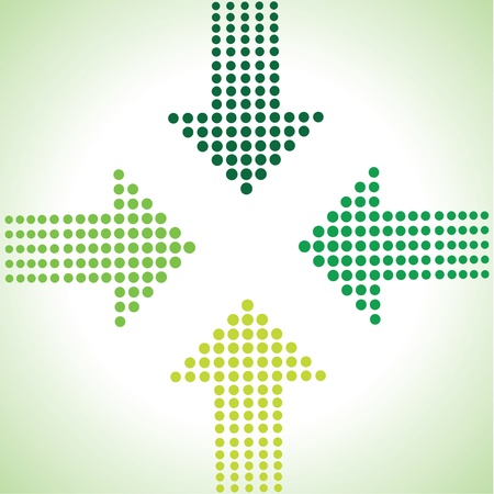 green arrow backgroundのイラスト素材