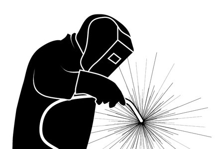 a welder at workのイラスト素材